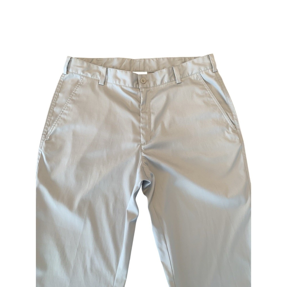 Nike Golf Men's Standard Fit Flat Front Dri Fit Pants Light Beige Size 34x30